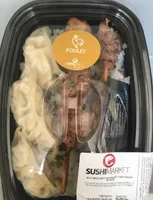 Box brochette poulet yakitori et gyoza