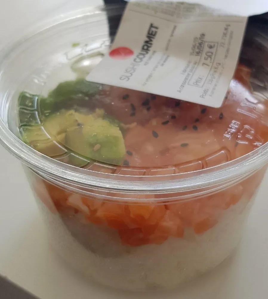 Riz tartare saumon avocat