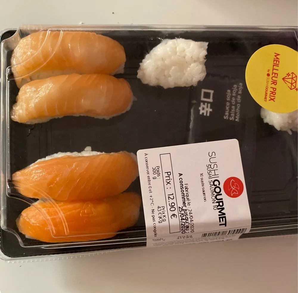 Sushi Saumon x10