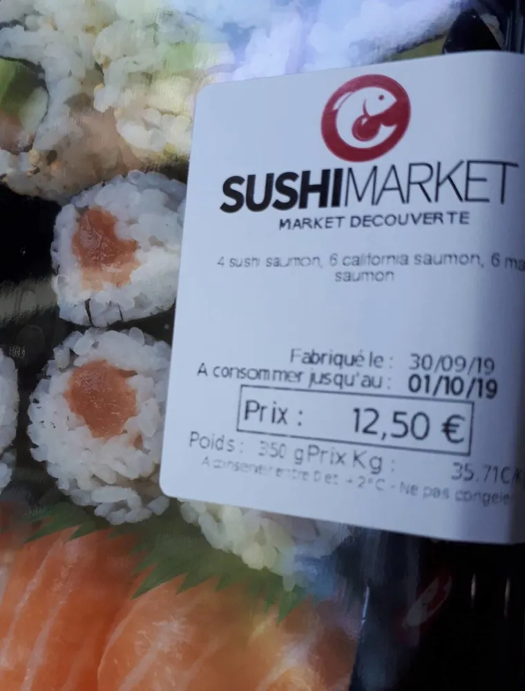 4sushi saumon 6 california saumon 6 maki saumon