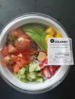 Poke bowl saumon mangue