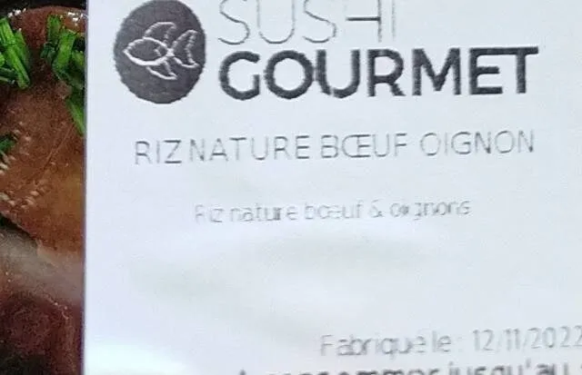 Riz nature boeuf oignons