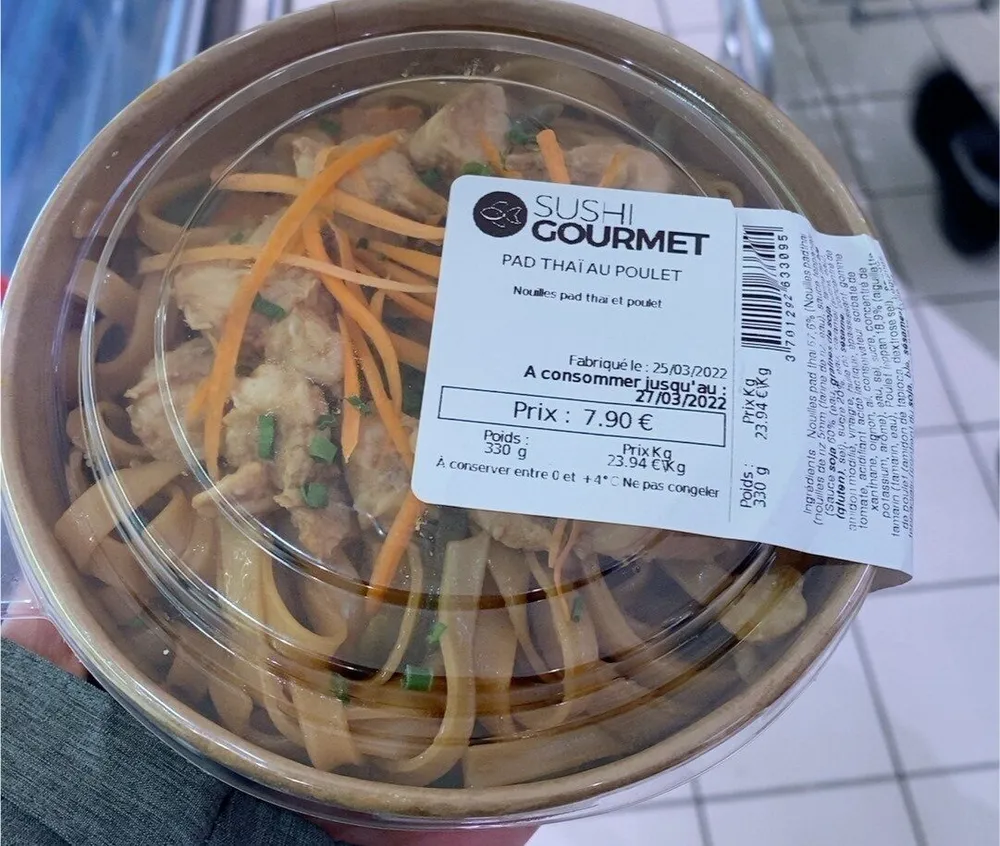 Pad thaï au poulet