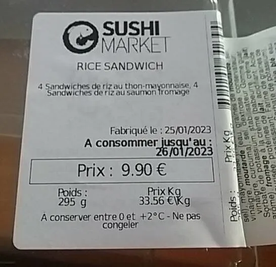 Sandwiches japonais