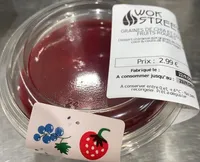 Graines chia coulis fruits rouge