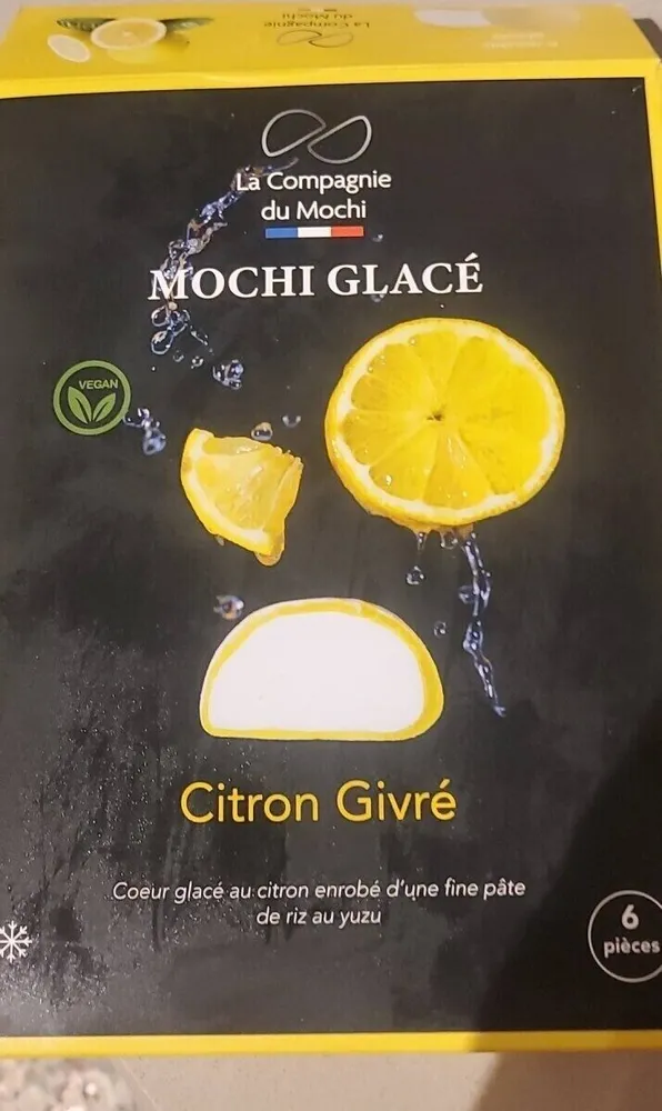 Mochi glacé citron givré