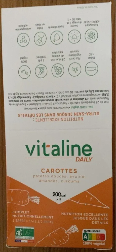Vitaline Daily Barre Carotte