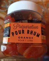 Préparation pour rhum orange