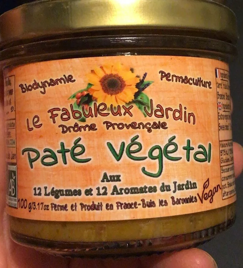 Paté végétal aux 12 légumes et 12 aromates du jardin