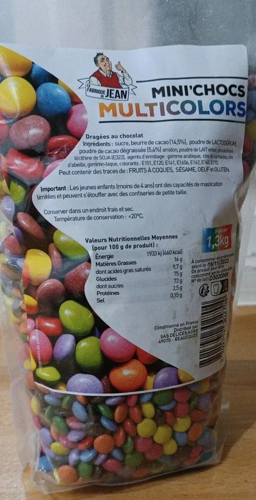 Mini'chocs multicolor