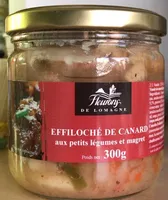 Effiloché de canard aux petits légumes et magret