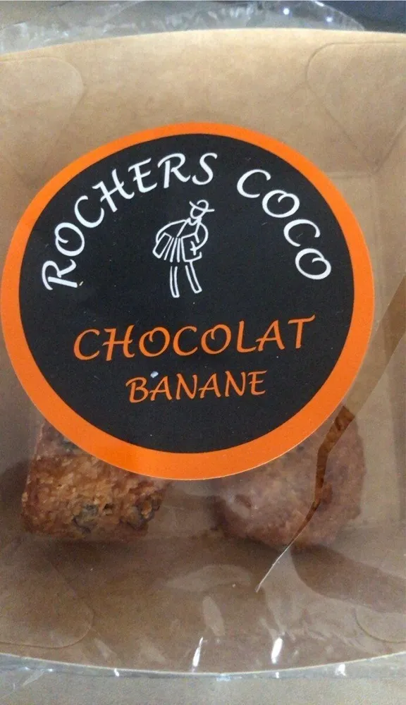 Rochers coco, chocolat noir & banane 80gt