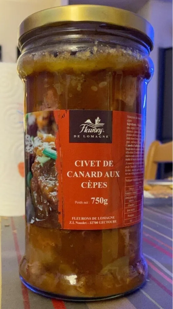 Civet de canard aux cepes