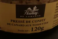 Pressé de confit de canard aux noisettes