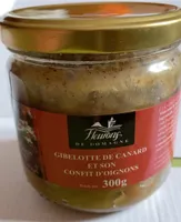 Gibelotte de canard et son confit d’oignons