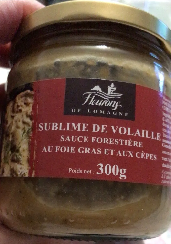 Sublime de volaille sauce forestiere
