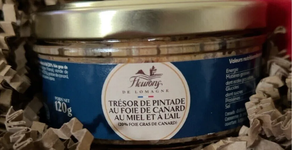 TRÉSOR DE PINTADE AU FOIE DE CANARD AU MIEL ET À L'AIL