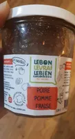 Confiture poire pomme fraise