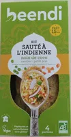 Riz sauté à l'Indienne noix de coco