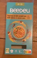 Couscous de blé complet aux mille épices & raisins secs