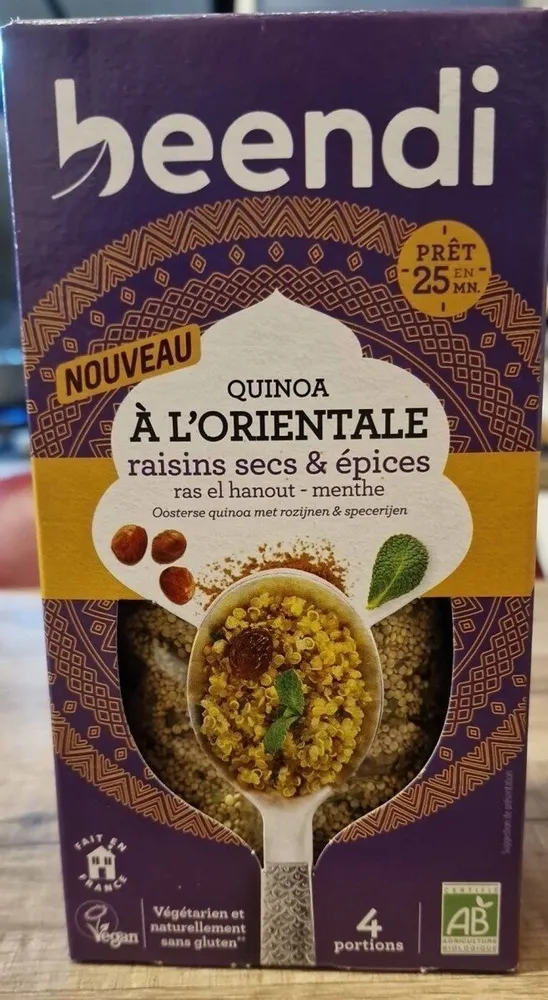 Quinoa à l'orientale