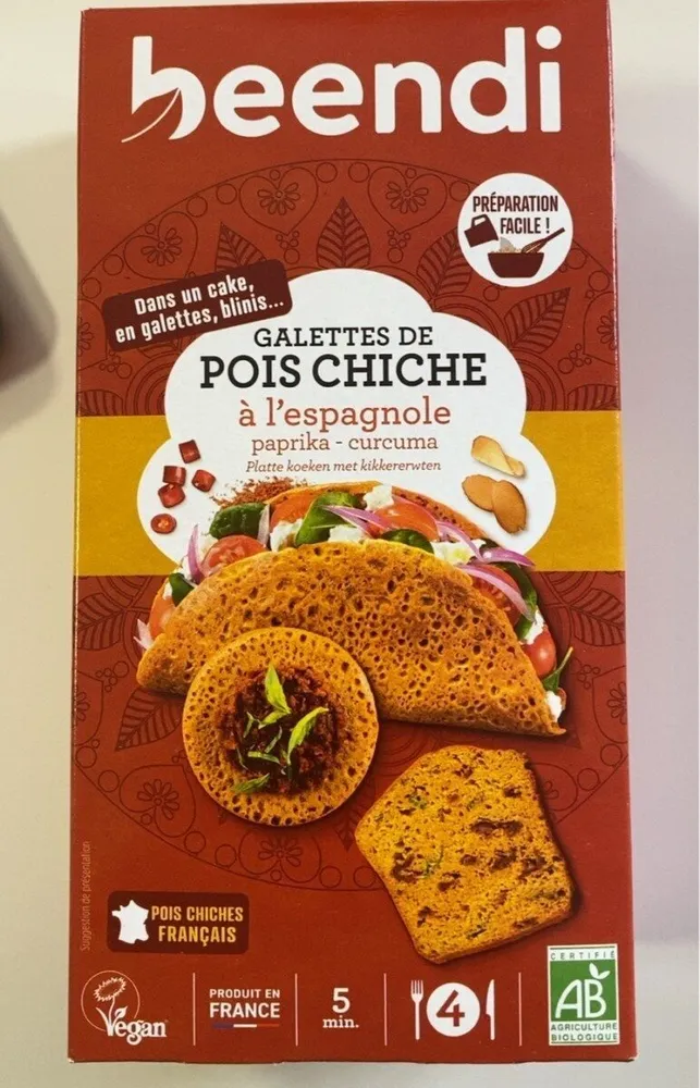 Galettes de pois chiche à l’espagnole