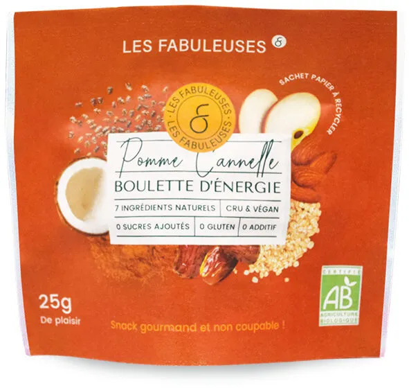 Boulettes d'énergie Pomme Cannelle BIO