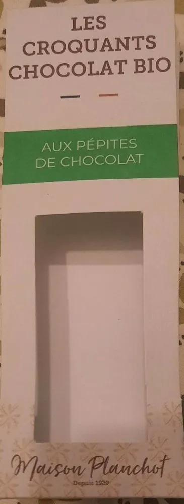 Les croquants bio aux pépites de chocolat
