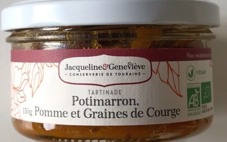 Tartinade Potimarron, pomme et graines de courge
