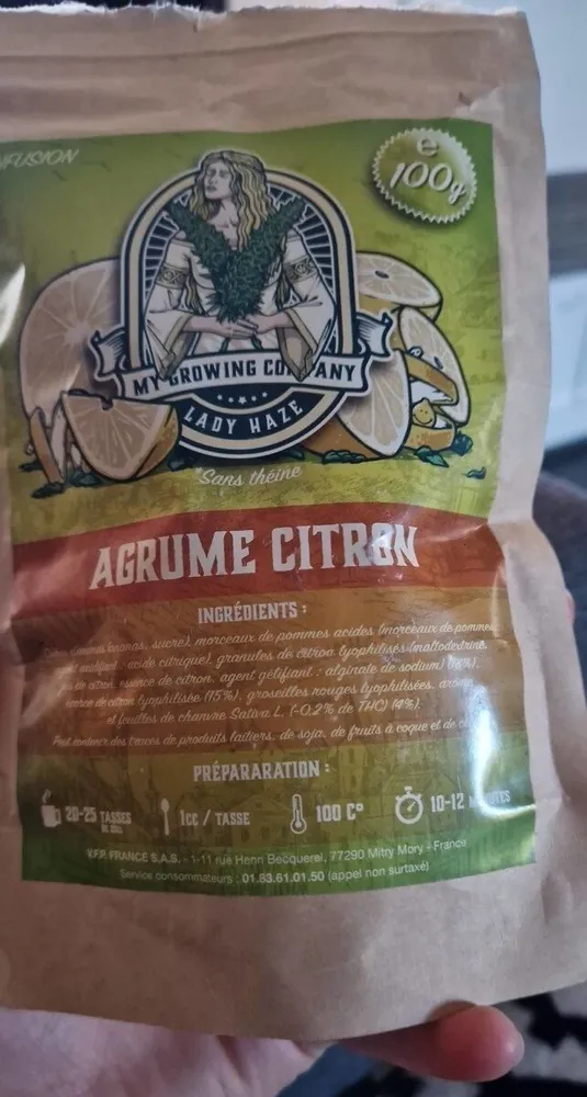 Infusion agrume citron