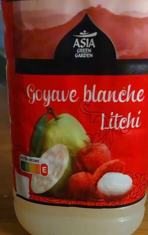 Jus de fruit goyave blanche litchi