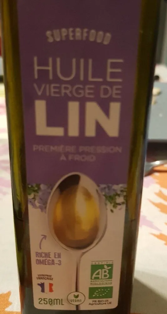 Huile vierge de lin