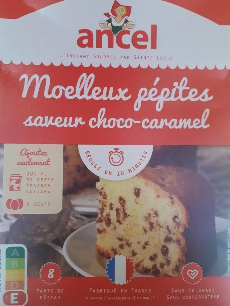 Moelleux pépites saveur choco-caramel