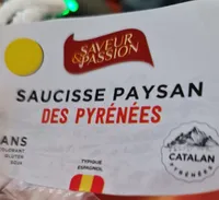 Saucisse paysan des pyrénées