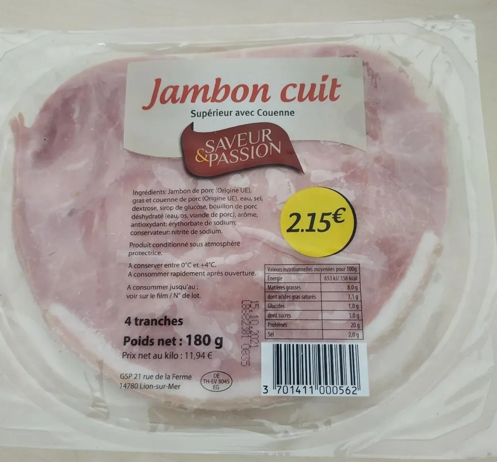 Jambon cuit