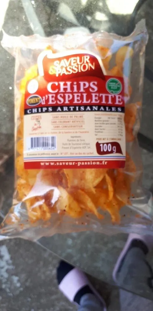 Chips d'espelette artisanales