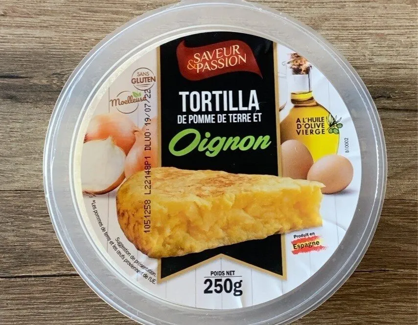 Tortilla de pommes de terre et oignon