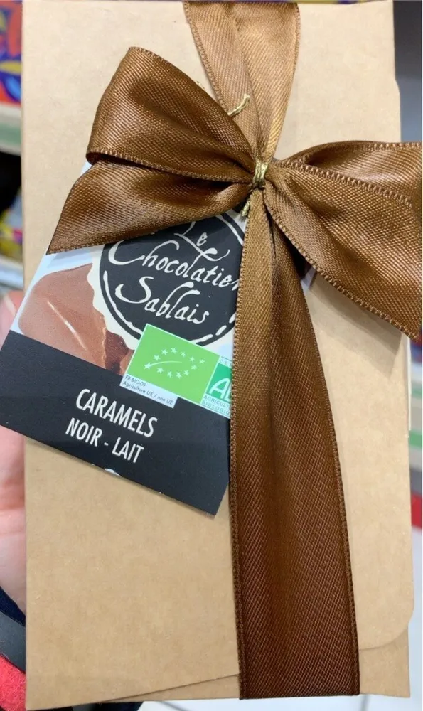 Caramels noir lait