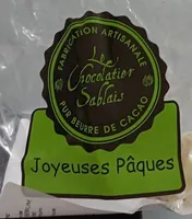 Moulages de Chocolat au lait et blanc