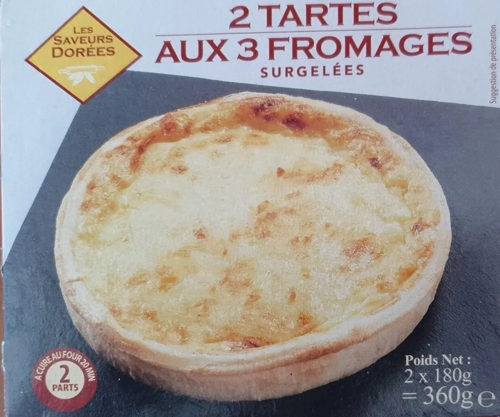 2 tartes aux 3 fromages