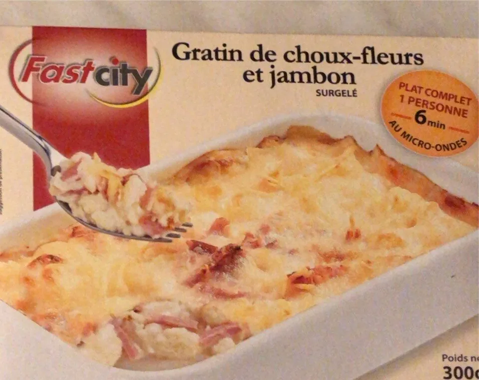 Gratin de choux- Fleurs et jambon