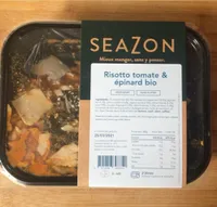 Risotto tomate et épinards bio