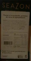 Poulet à la moutarde, pommes de terre et topinambours