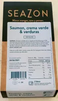 Saumon, crema verde&verduras