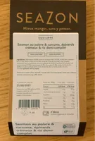 Saumon au poivre & curcuma, épinards crémeux & riz