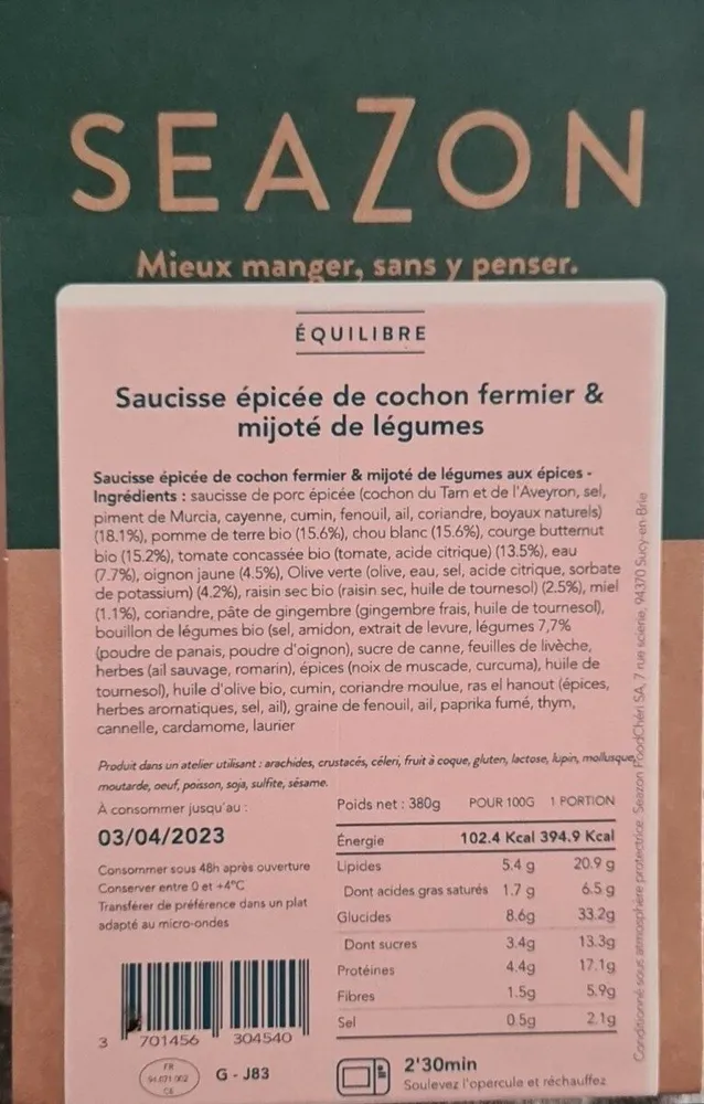 Saucisse epicee
