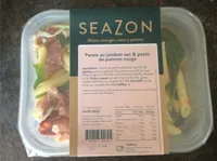 Penne au jambon sec & pesto de poivron rouge