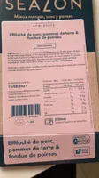 Effiloche de porc, pommes de terre & fondue de poireau