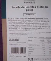 Salade  de lentilles d’été au pesto