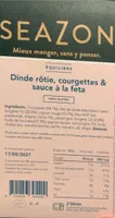 Dinde rotie, courgettes & sauce a la feta
